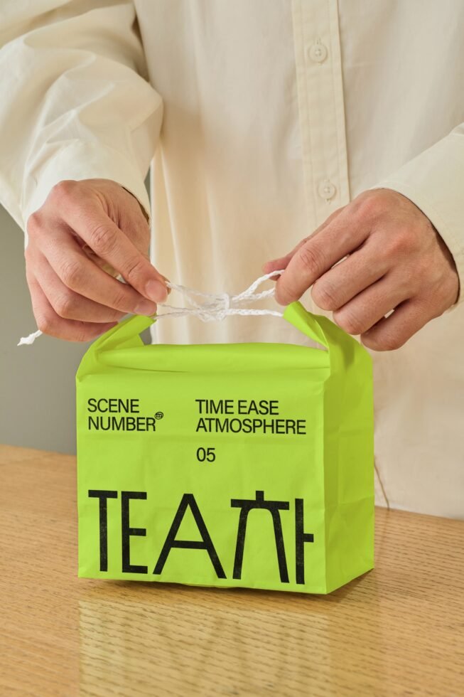 S#5 TEA Takeaway Bag Mockup preview 6