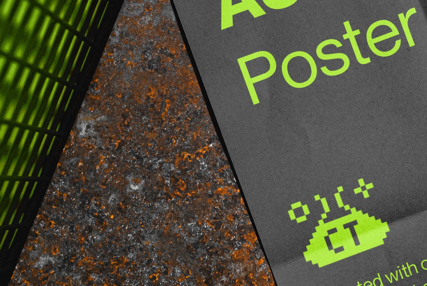 A3 Folded Poster Mockup preview 3