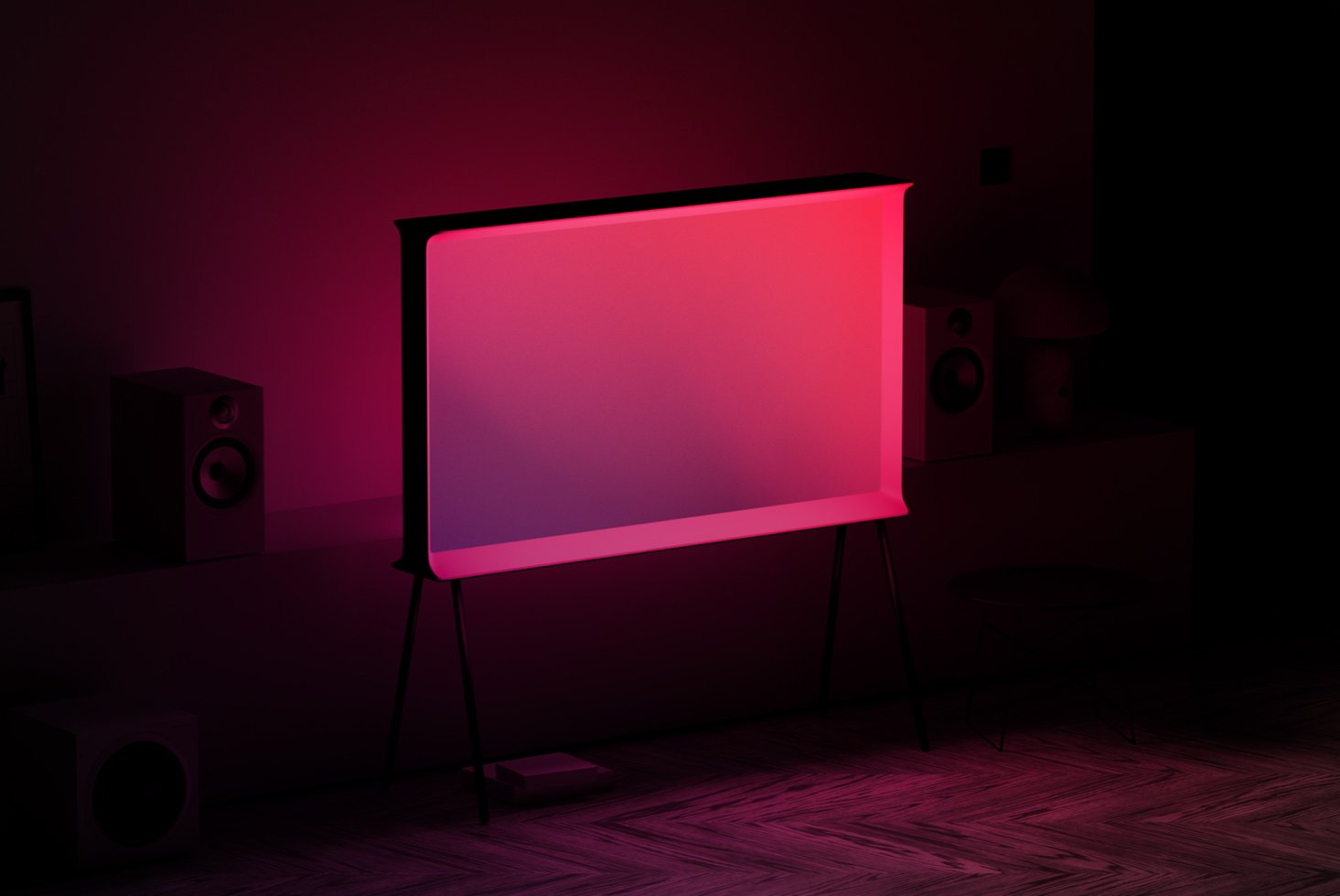 Samsung Serif TV Mockup
