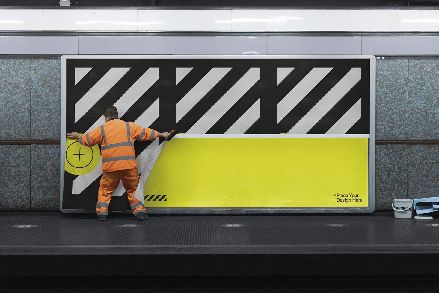 Subway Billboard Mockup HM 023