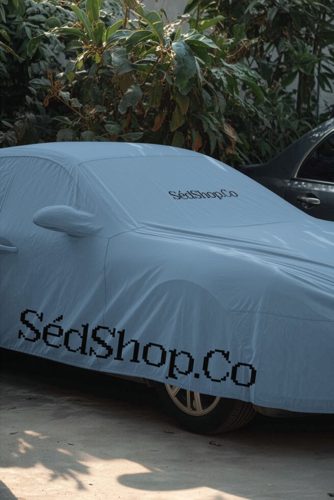 Car Cover Tarpaulin D23 Mockup