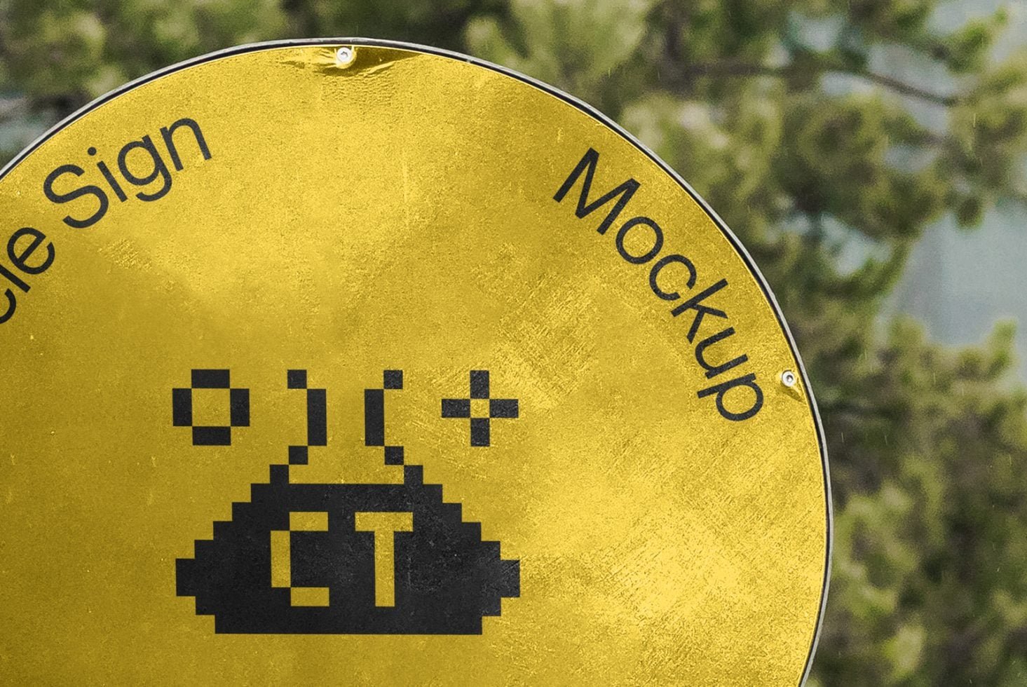 Circle Sign Mockup preview 3