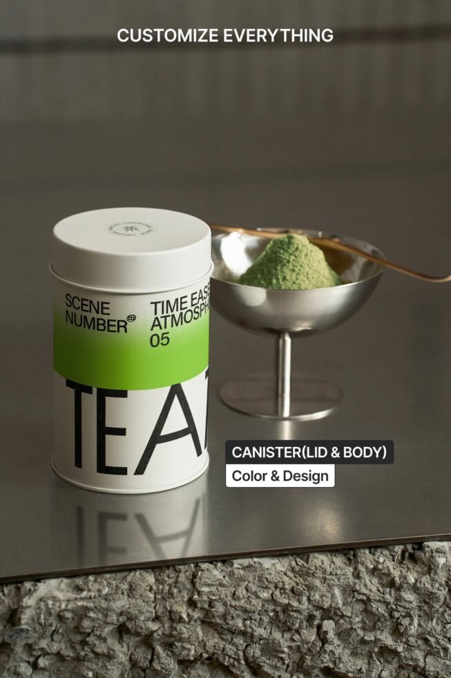 S#5 TEA Tin Canister 05 Mockup