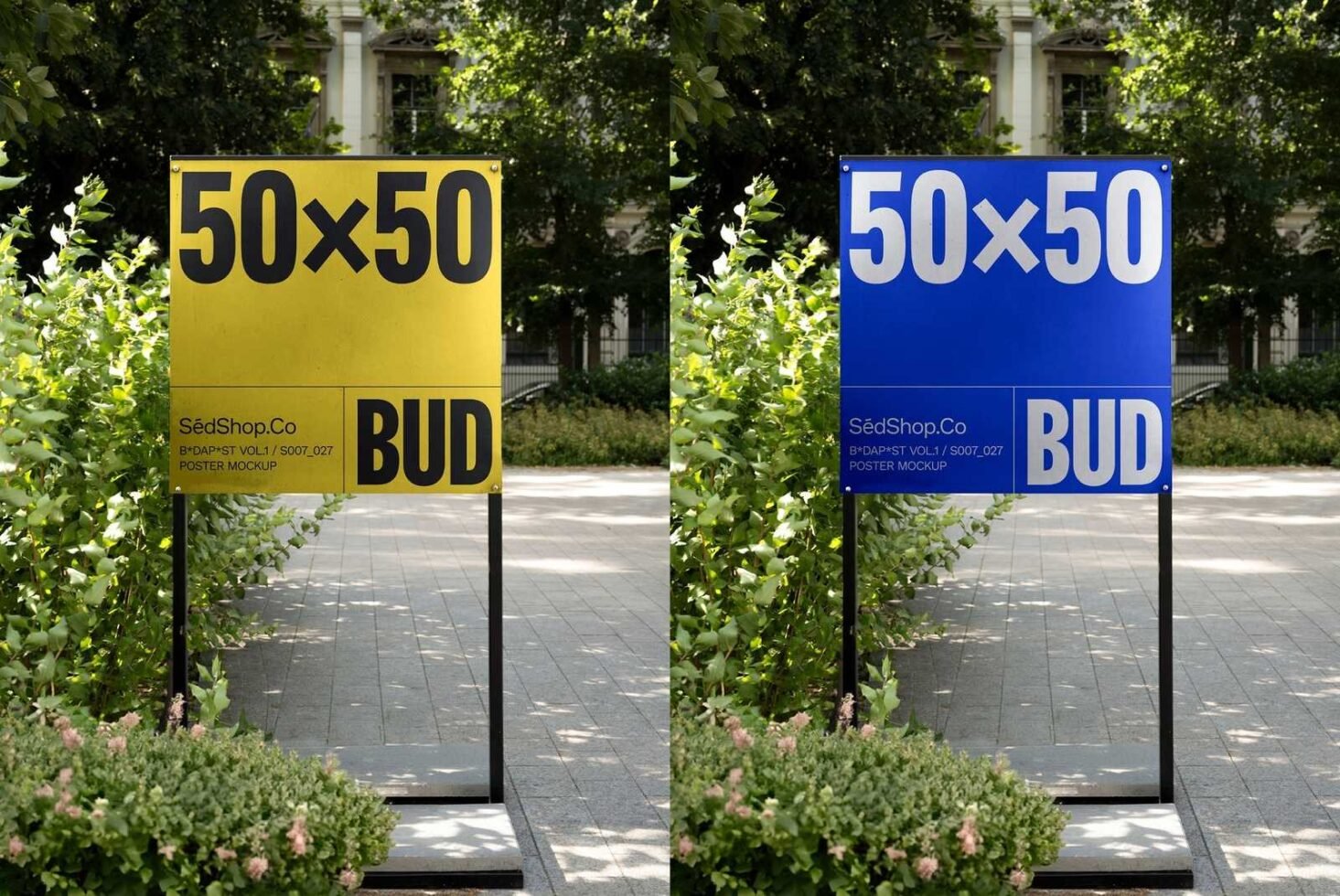 Square Poster Mockup S007-027