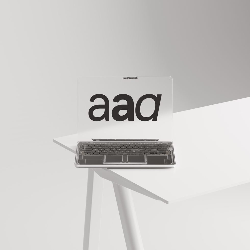 Transparent Macbook Mockup preview 4
