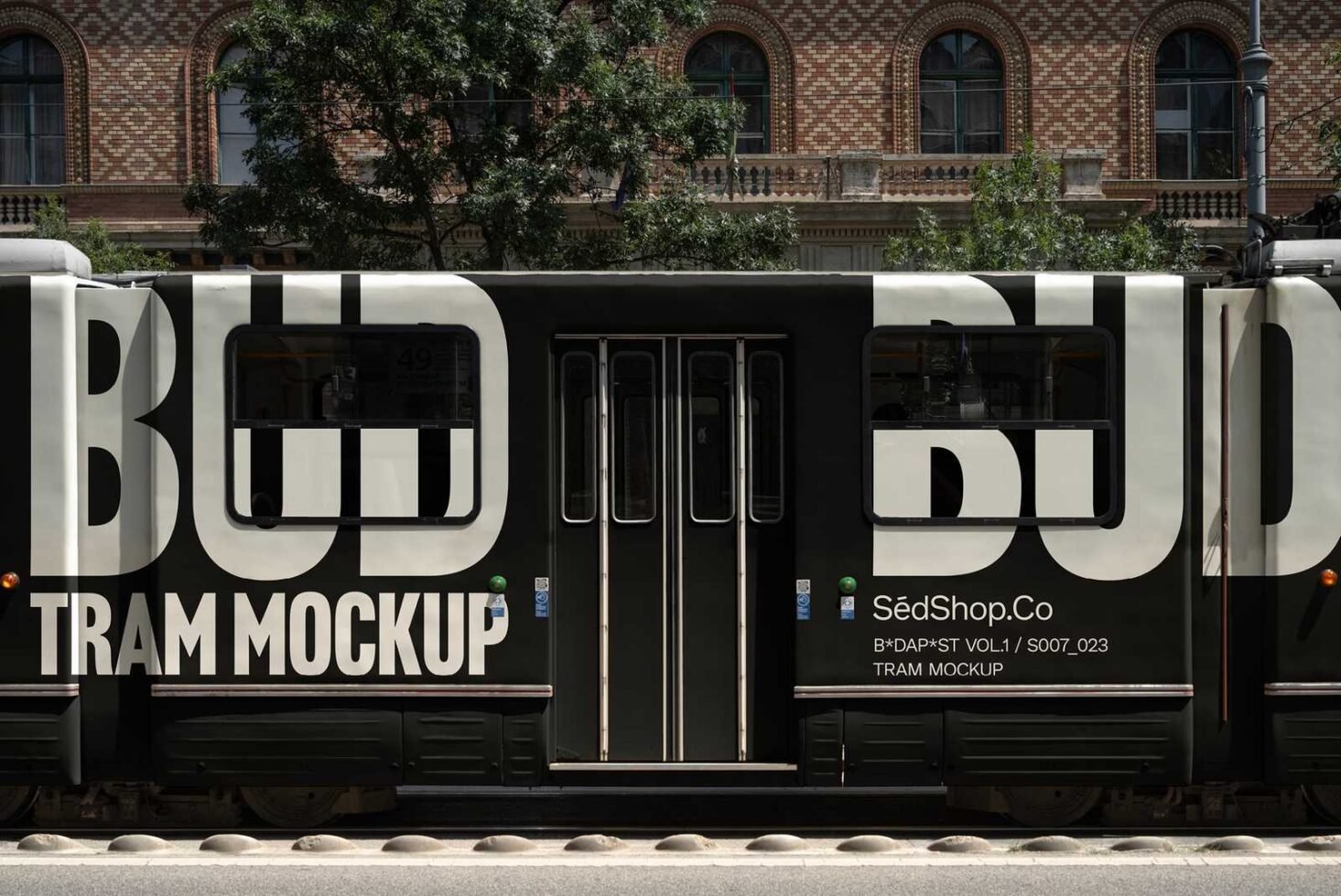 Tram Mockup S007-023