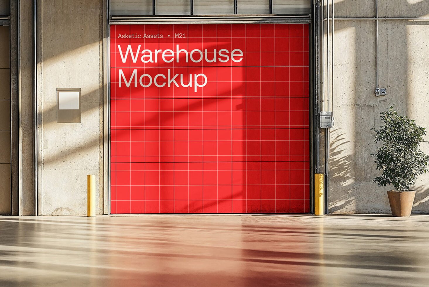 Warehouse Door Mockup M21