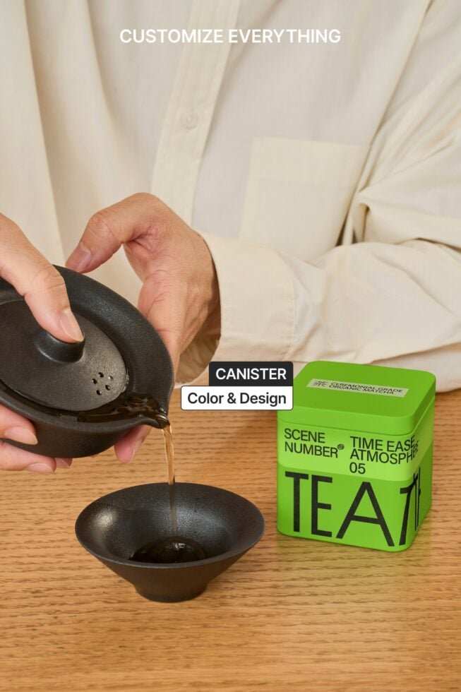 S#5 TEA Square Tin Canister 01 Mockup