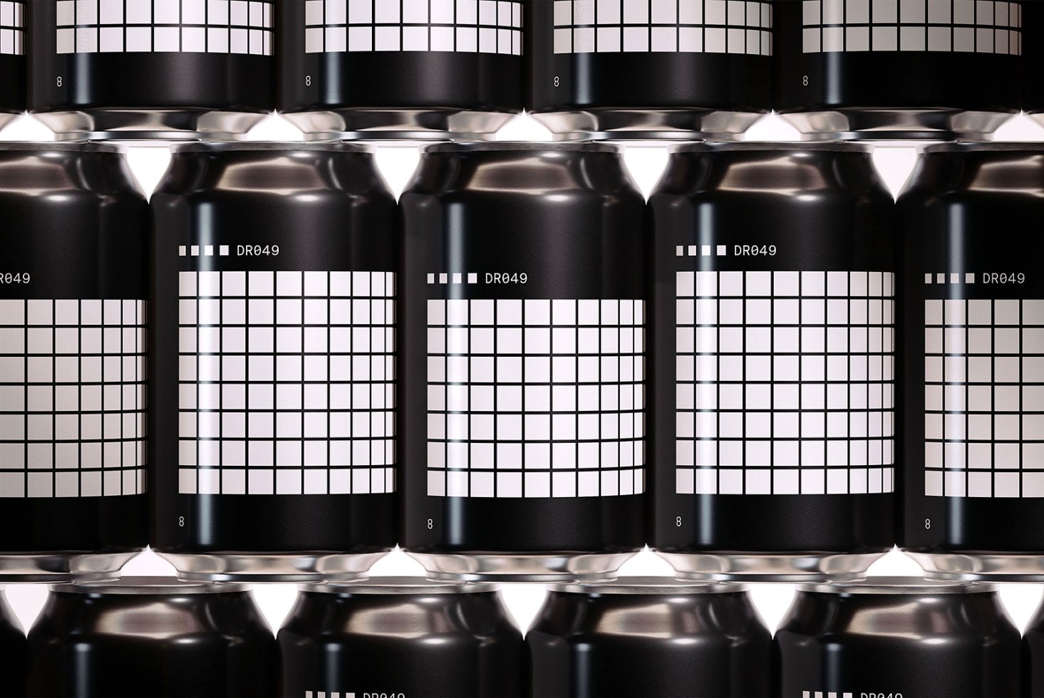 Can Stack Mockup (330ml)