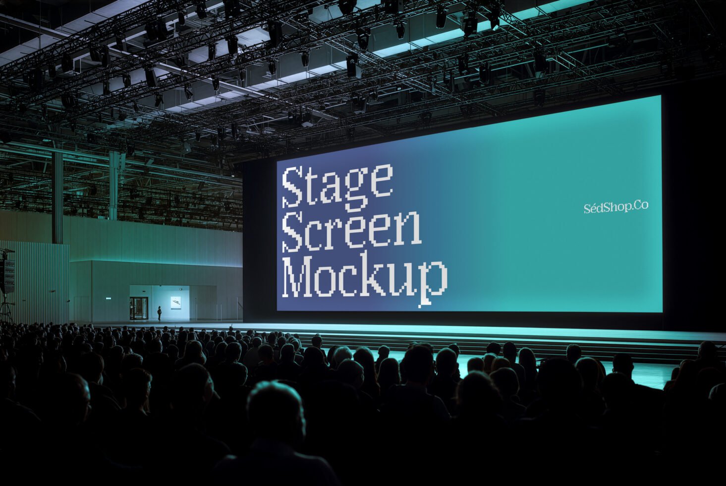 Conference Stage Screen D20 Mockup preview 9