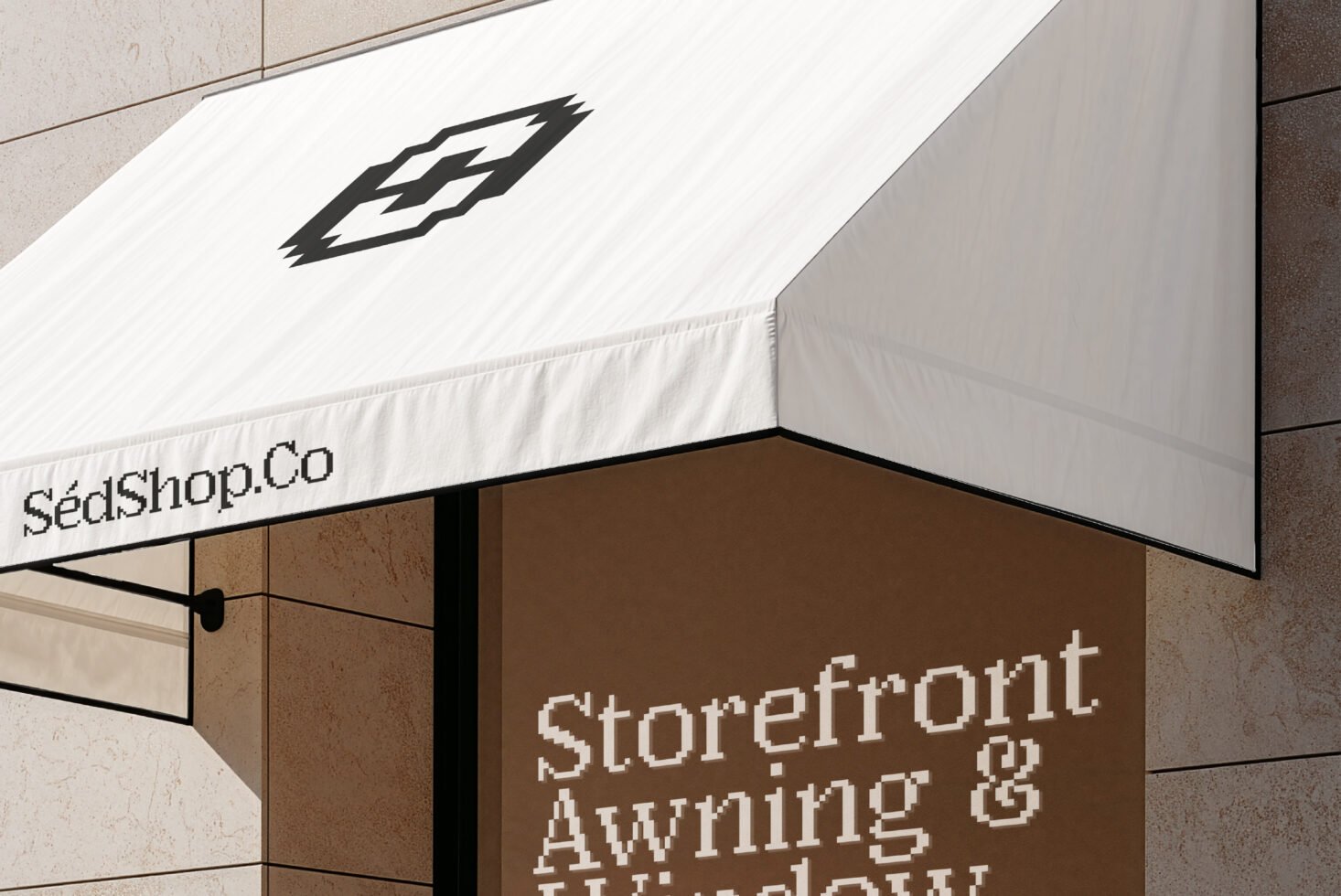 Storefront Awning & Window Decal D33 Mockup preview 8