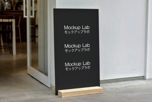 A-Frame Sign 02ML Mockup