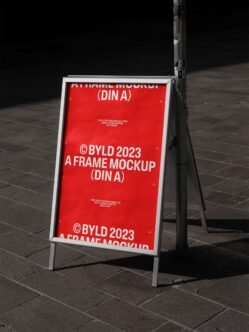 A Frame Sign 07 Mockup
