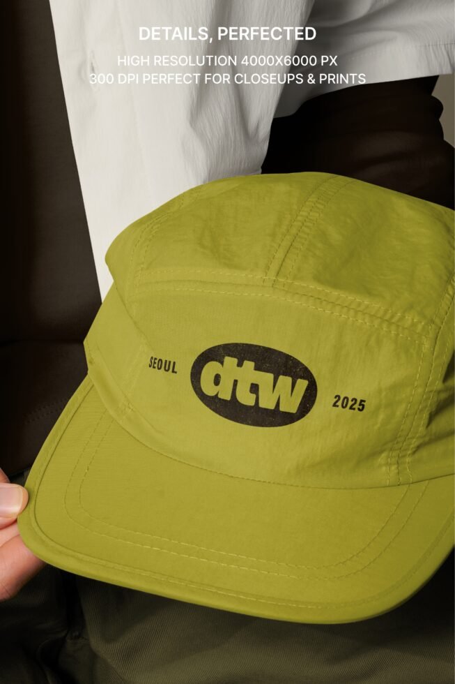 S#2 DTW Camp Cap Mockup preview 6