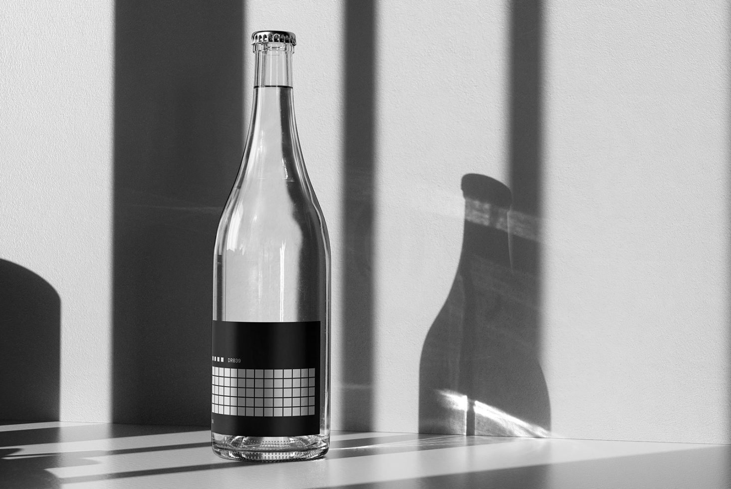 Wine Bottle (Burgundy) Mockup