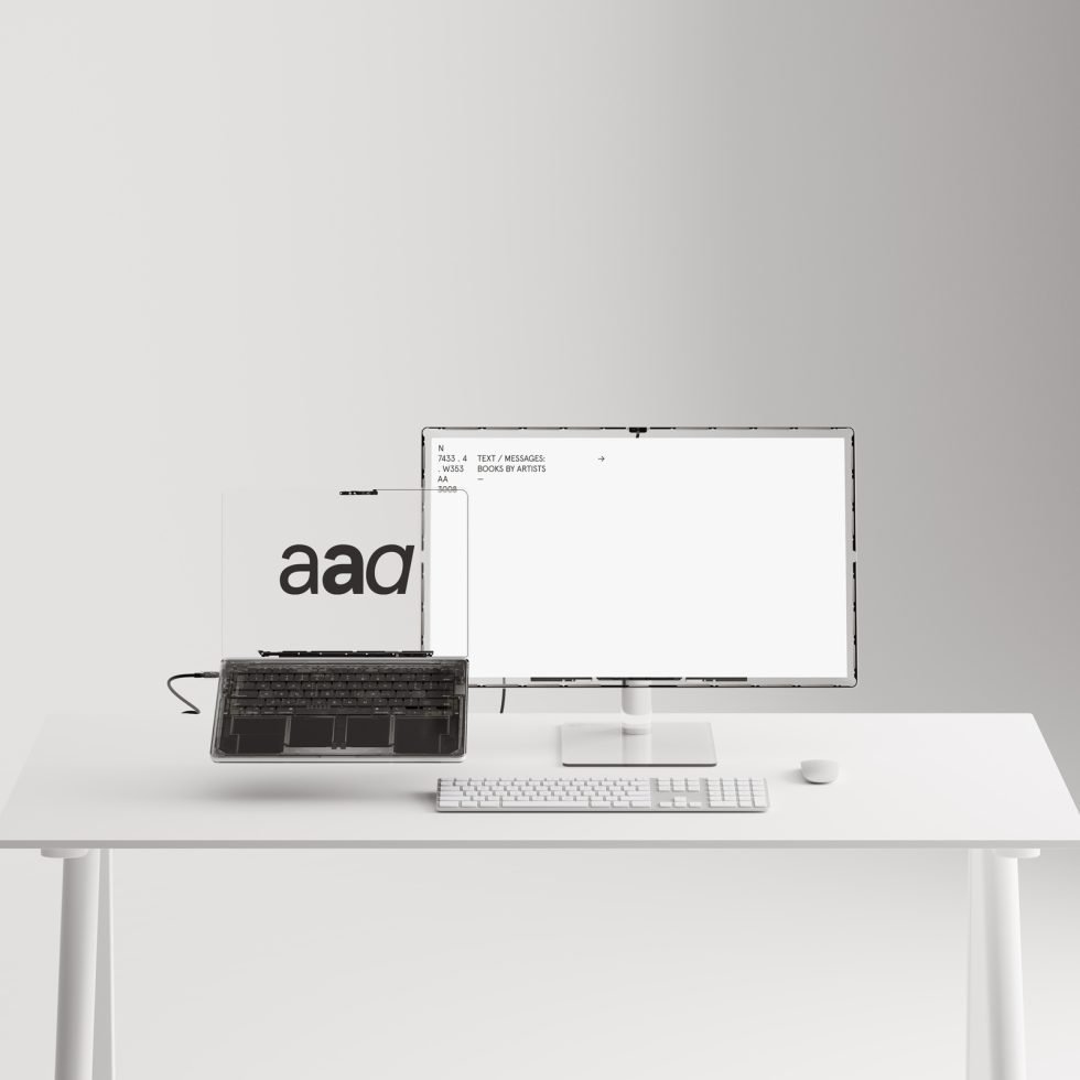 Transparent Macbook+Display Mockup preview 3