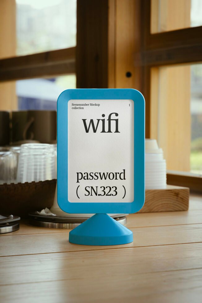 S#1 EoM Table Sign 01 Mockup preview 5