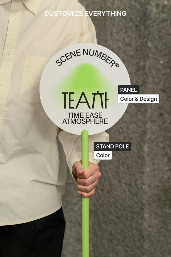 S#5 TEA Standing Sign Mockup