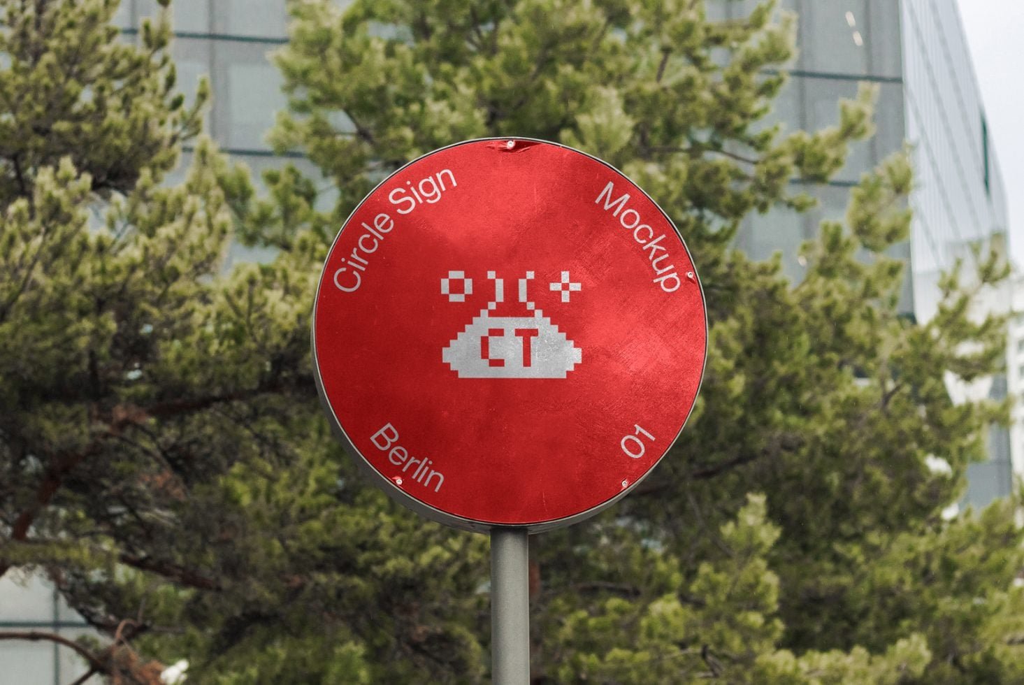 Circle Sign Mockup BLN 01