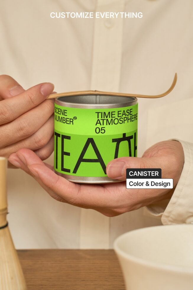 S#5 TEA Tin Canister 09 Mockup