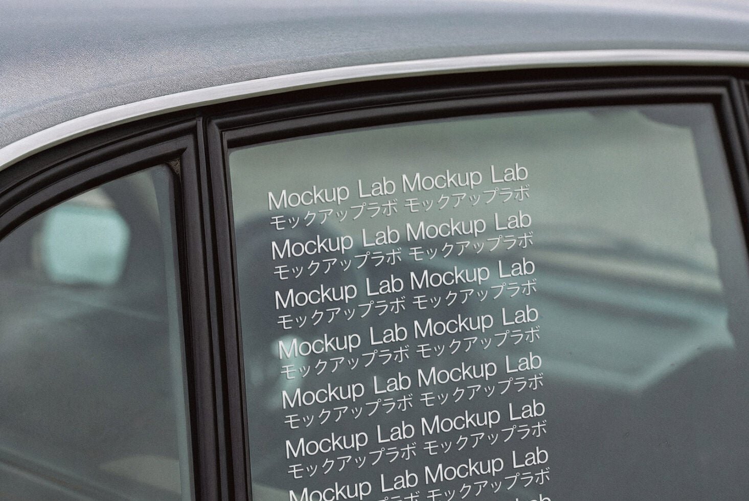 Car Window Sticker 01ML Mockup preview 2