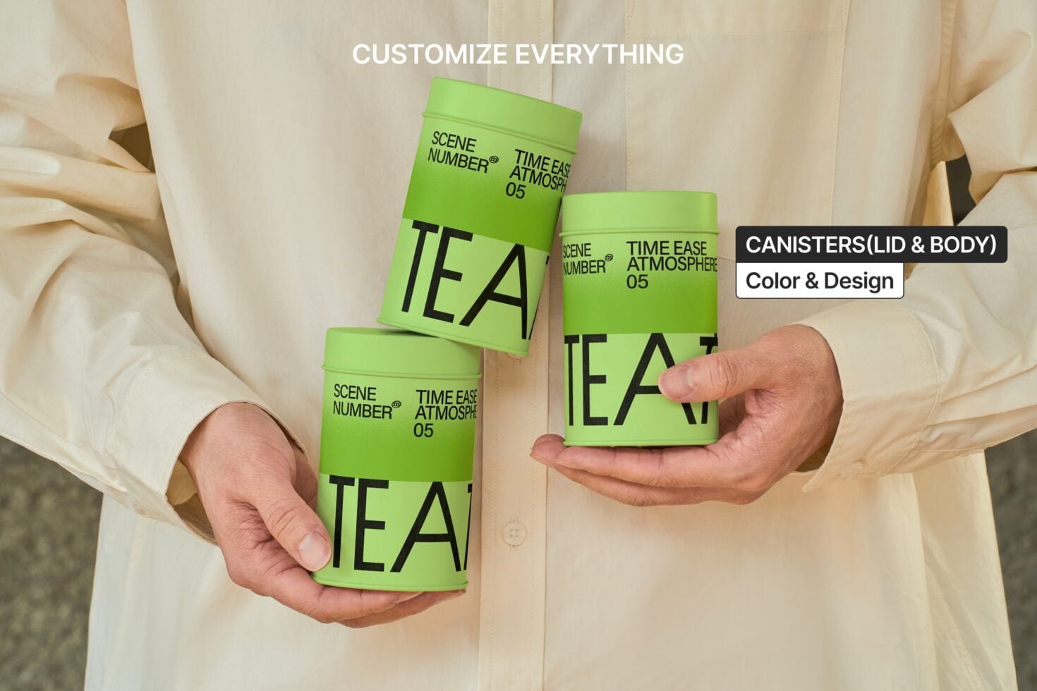 S#5 TEA Tin Canister 12 Mockup preview 3