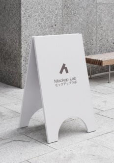 A-Frame Sign 04ML Mockup