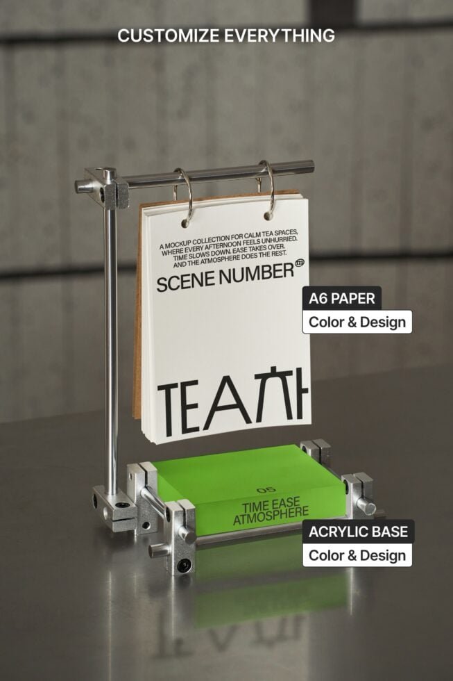 S#5 TEA Table Sign Mockup