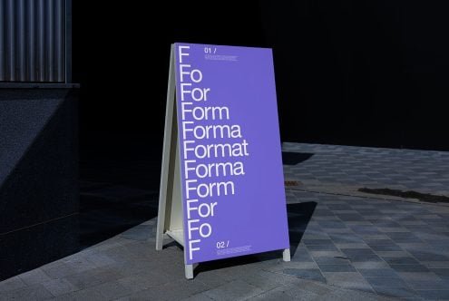 Format B2 A-Board Mockup 05