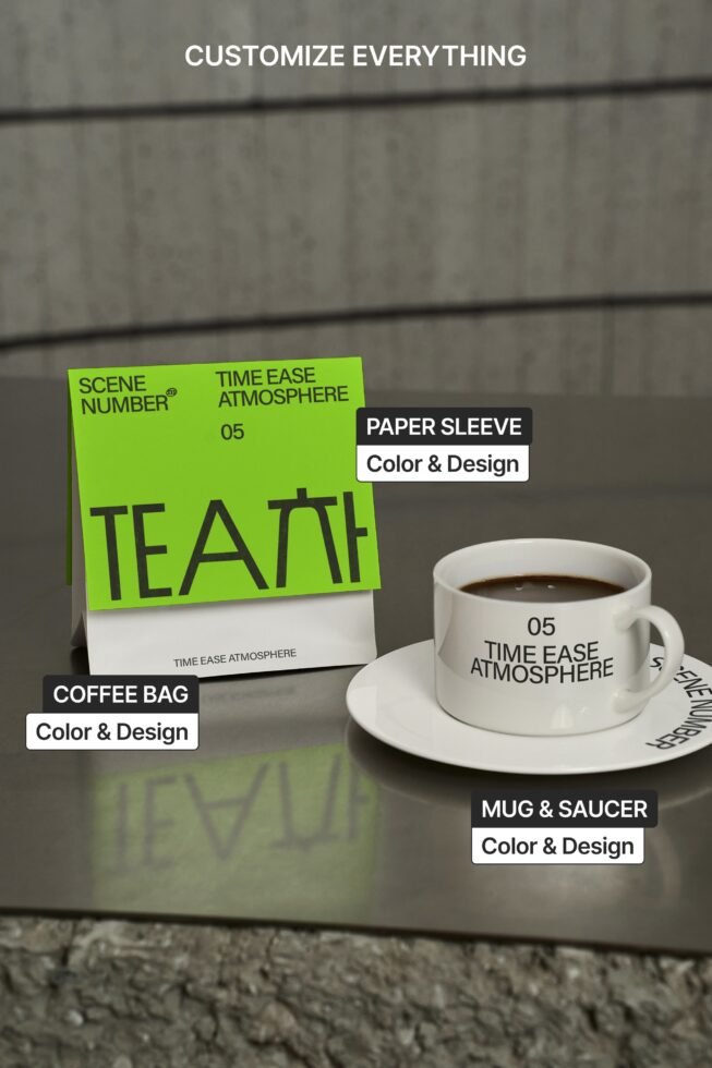 S#5 TEA Coffee Bag 02 Mockup