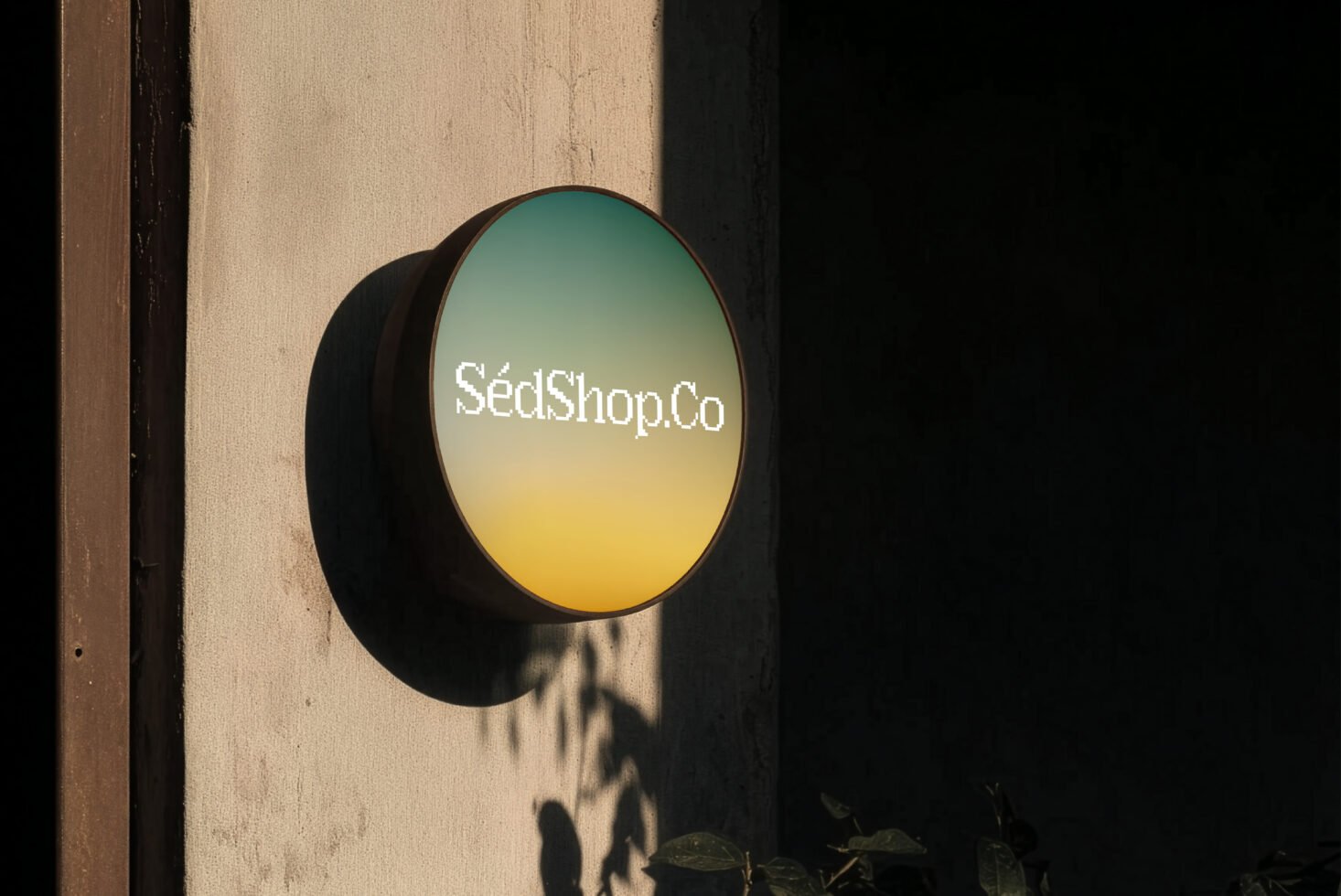 Circular Sign D29 Mockup preview 8