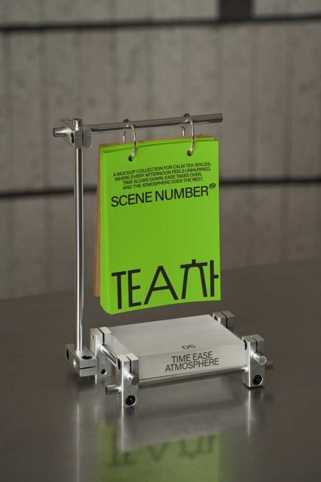 S#5 TEA Table Sign Mockup preview 6