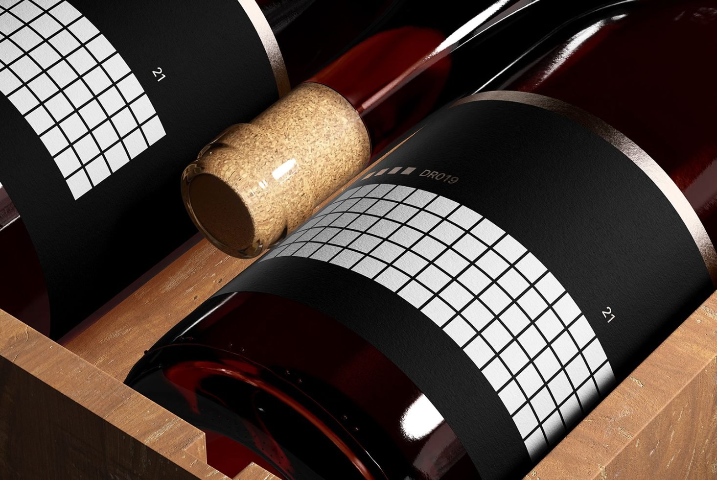 Wine Flat Lay Mockup preview 3
