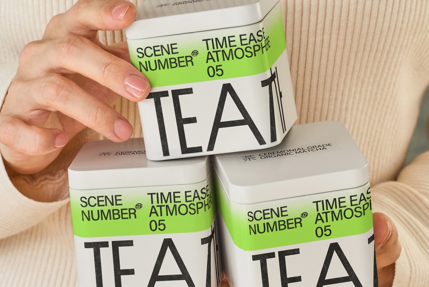 S#5 TEA Square Tin Canister 02 Mockup preview 2