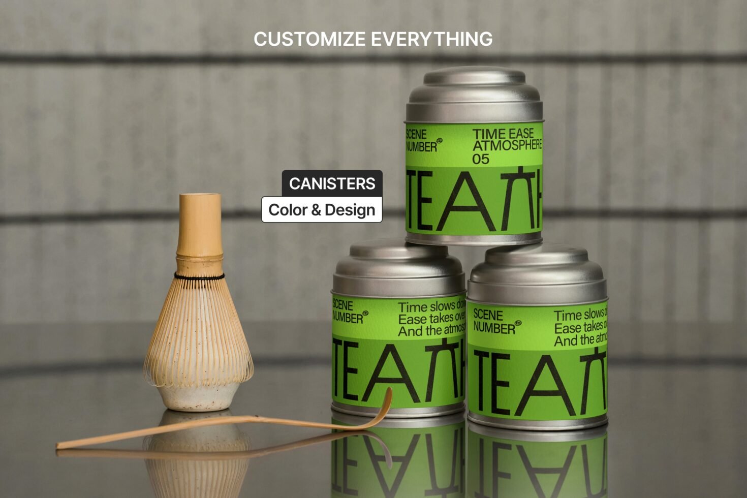 S#5 TEA Tin Canister 02 Mockup preview 3