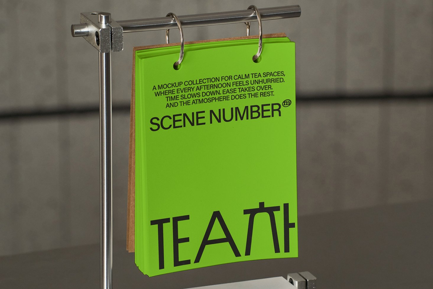 S#5 TEA Table Sign Mockup preview 2