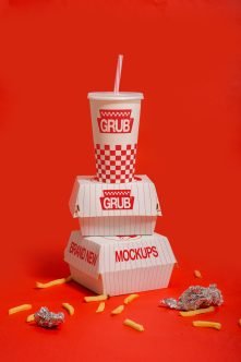GRUB PACKAGING MOCKUP SET 02