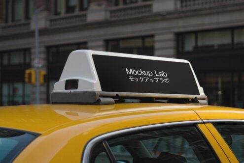Taxi 01ML Mockup
