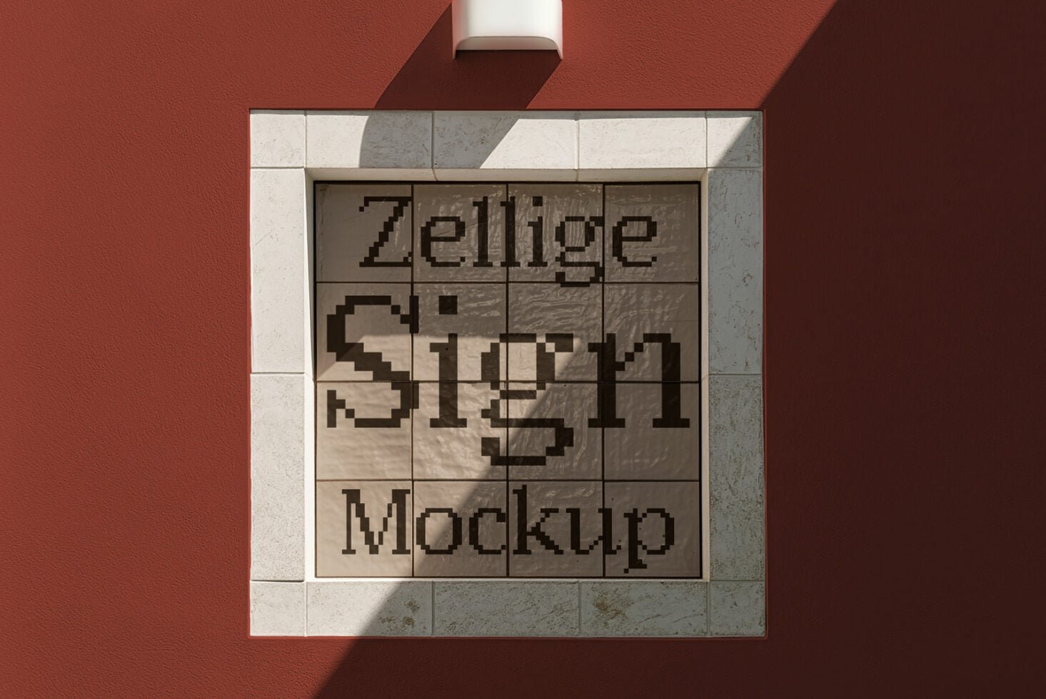 Zellige Tile Sign D37 Mockup preview 5