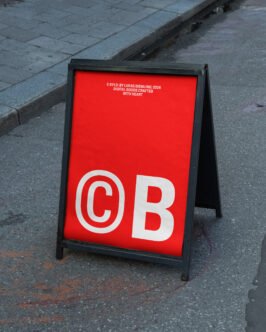 A Frame Sign Mockup 12