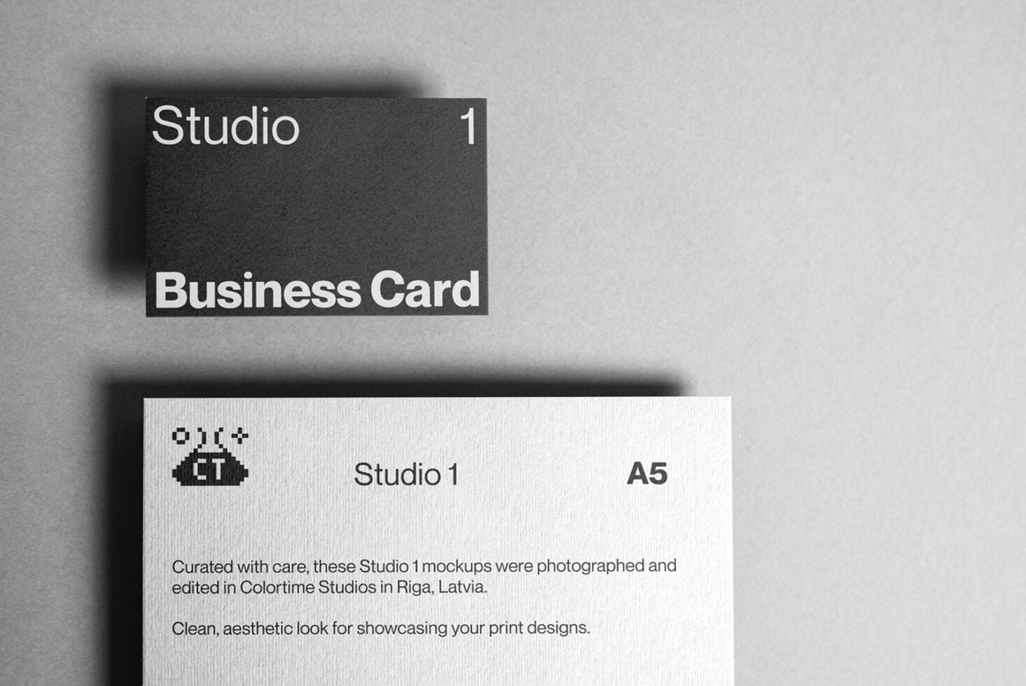 Business Card + A5 Mockup STU 1