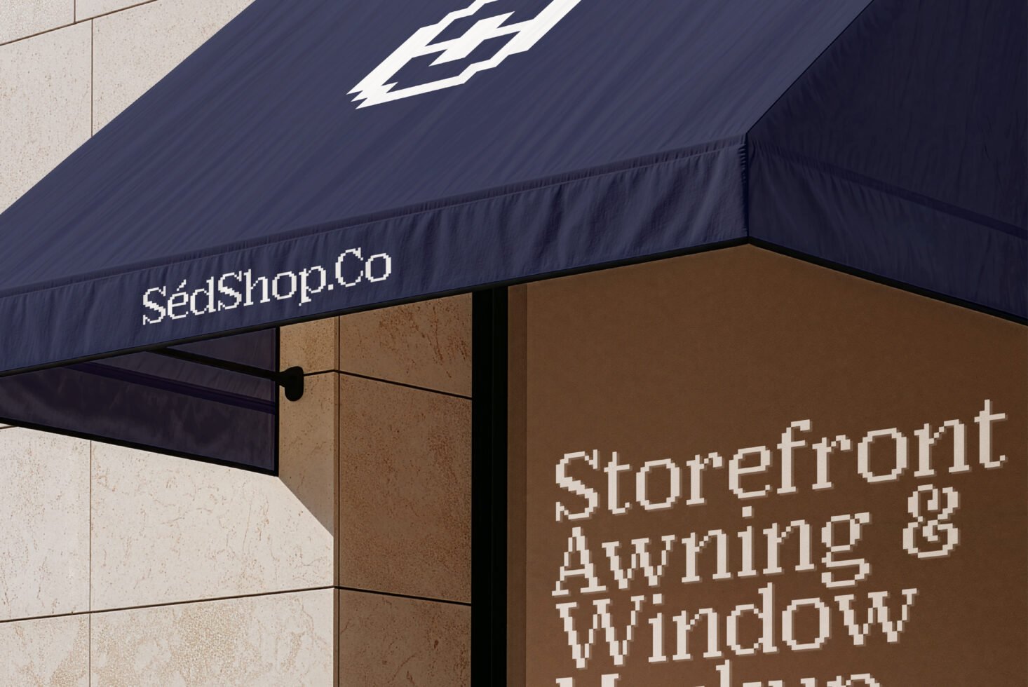 Storefront Awning & Window Decal D33 Mockup preview 7