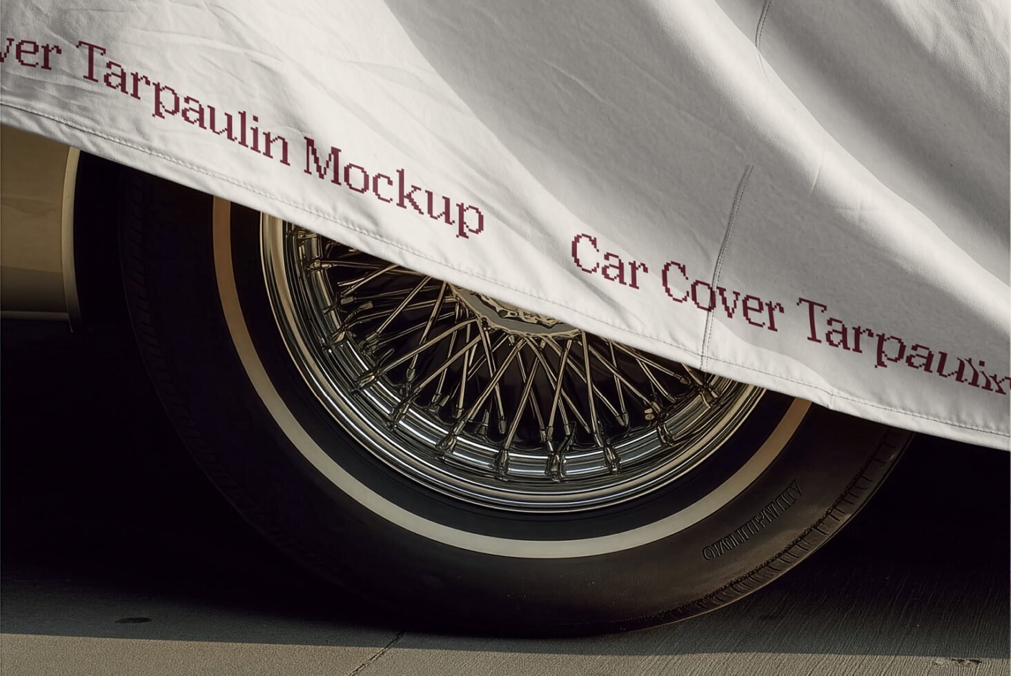 Car Cover Tarpaulin D32 Mockup preview 12