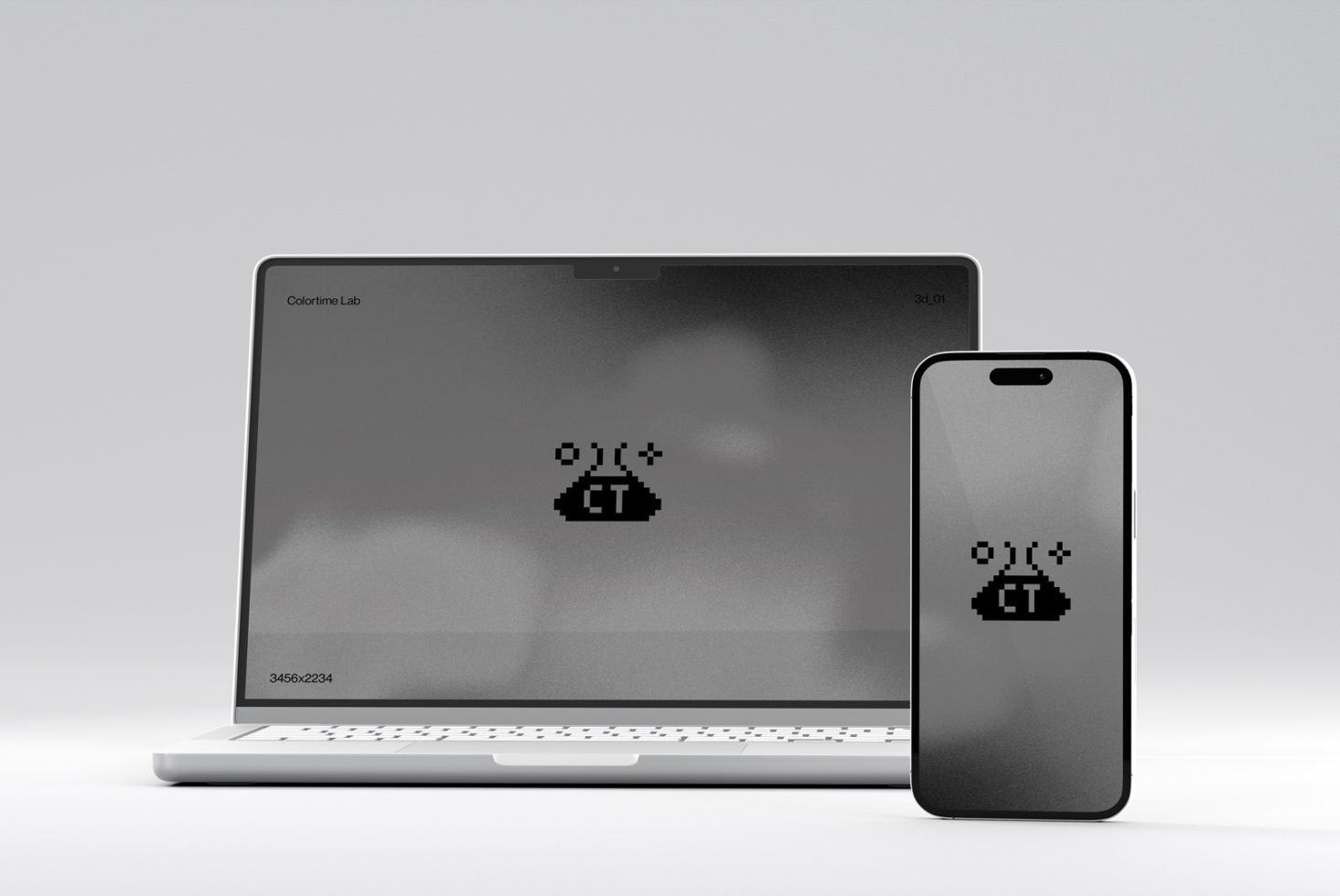 MacBook Pro + iPhone 14 3D_01