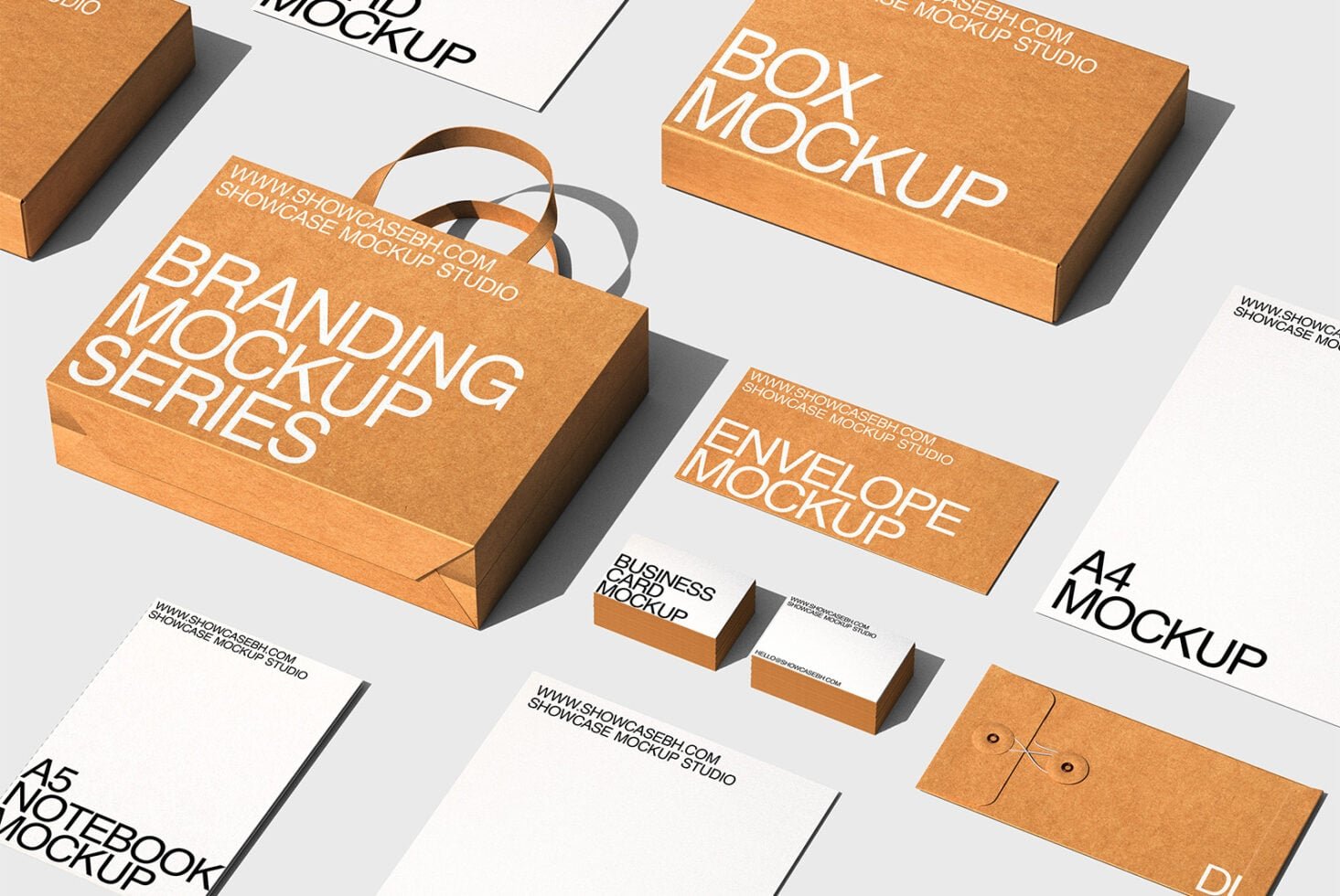 Branding Mockup Set-Brown01