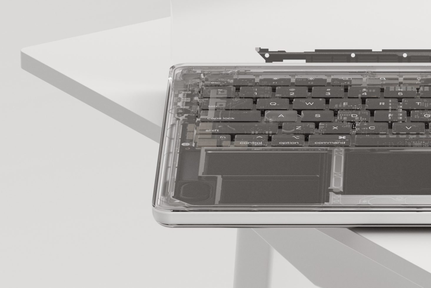 Transparent Macbook Mockup preview 5