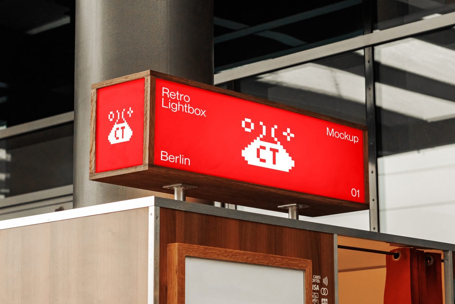 Retro Lightbox Mockup BLN 01