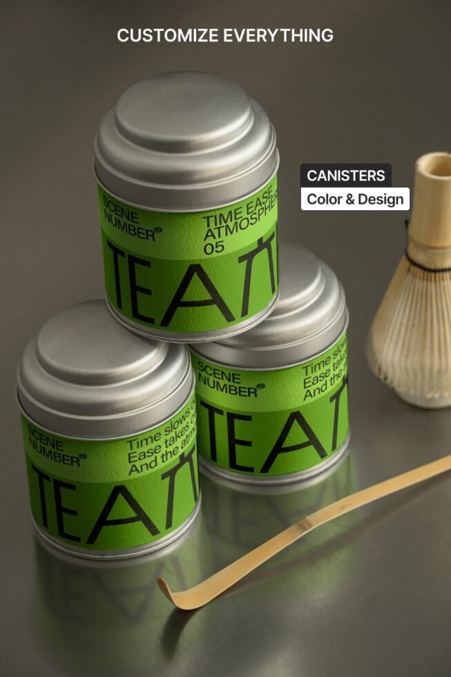 S#5 TEA Tin Canister 03 Mockup