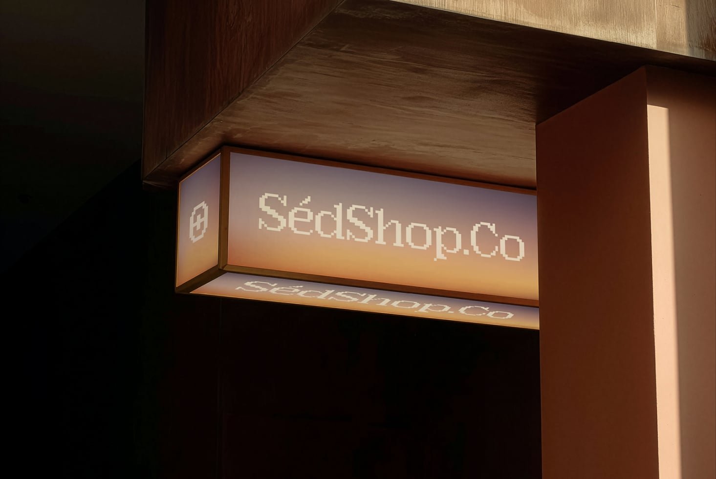 Lightbox Sign D13 Mockup