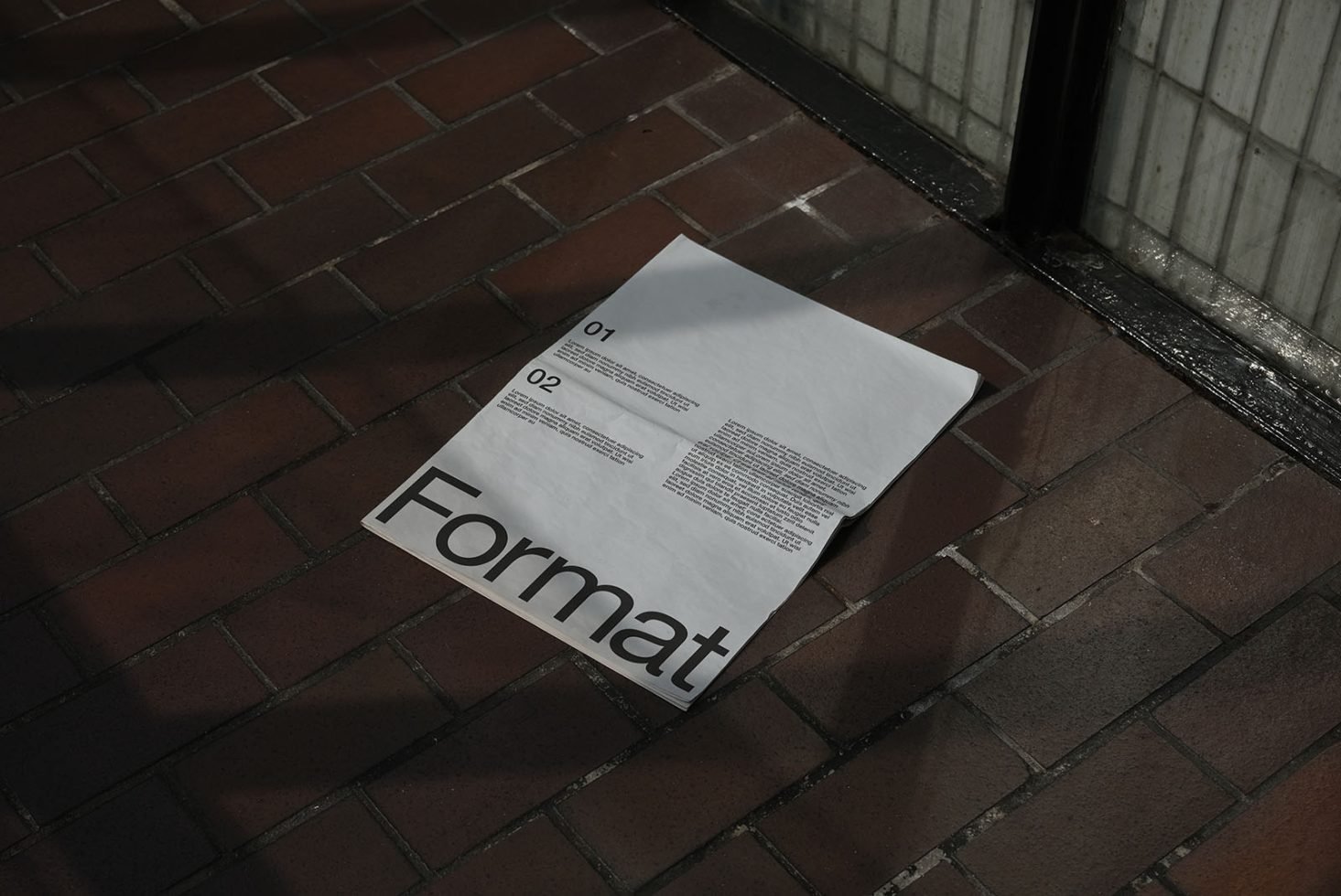Format B2 Newspaper Mockup 02